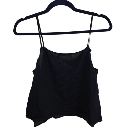 See By Chloe Navy Cotton Spaghetti Strap Camisole Designer Layering Size 44/M - Picture 2 of 6